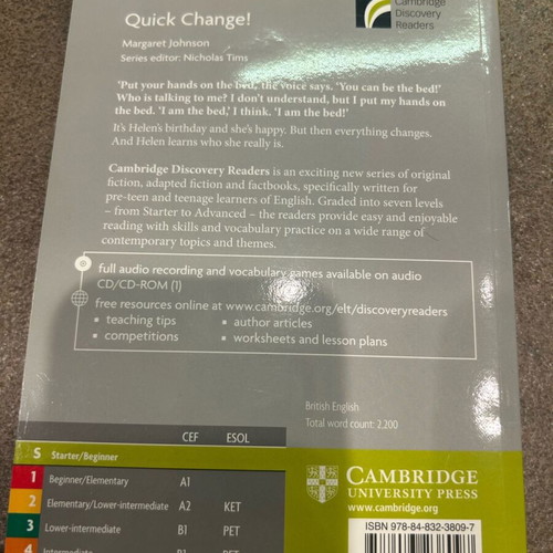 Quick Change used with notes