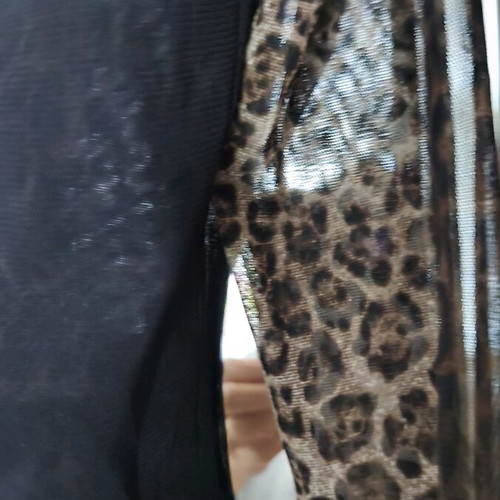 Celestino shirt used animal print size 40 with transparent sleeves