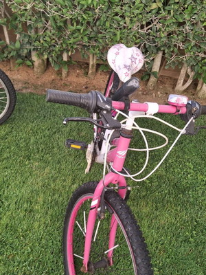 Women's bicycle used, pink, with gears