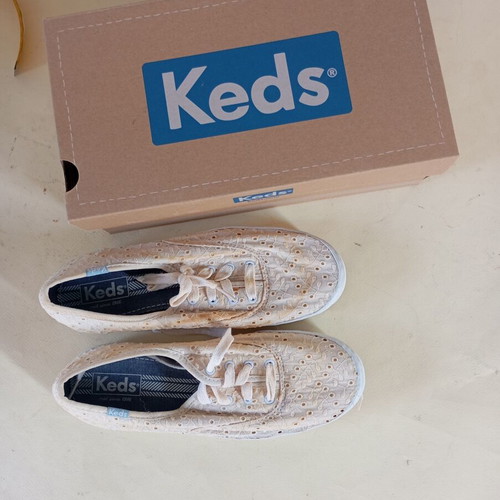 Keds sneakers size 38 used, white and beige