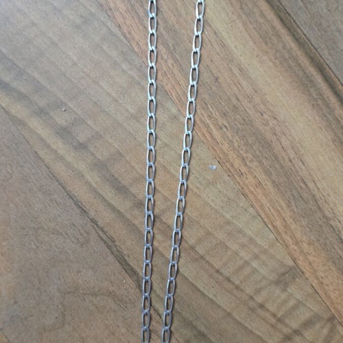 Silver chain with silver cross pendant like new, 50cm, 9g