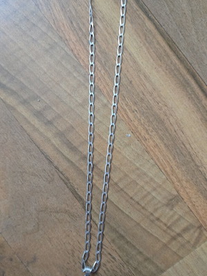 Silver chain with silver cross pendant like new, 50cm, 9g