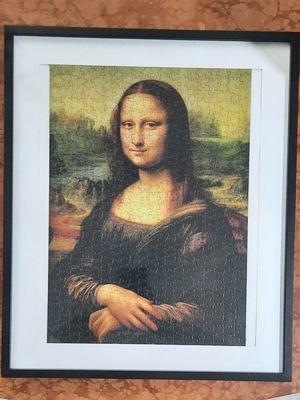 Mona Lisa Puzzle New With Frame