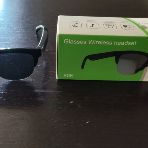 Smart glasses like new, black, Bluetooth wireless headset