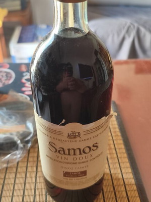 Samos Vin Doux sweet wine 2003 large 1L bottle sealed