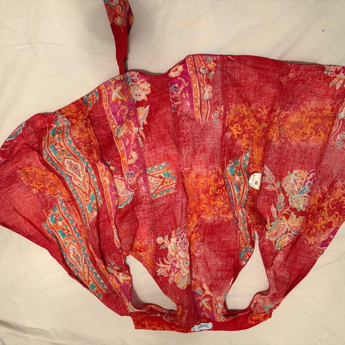 Toi&Moi women's top vest like new, red and turquoise
