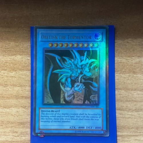Obelisk the Tormentor Yu Gi Oh card mint condition