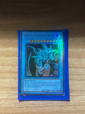 Obelisk the Tormentor Yu Gi Oh card mint condition