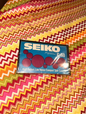 Seiko C-60 cassette tape vintage sealed from 1970s