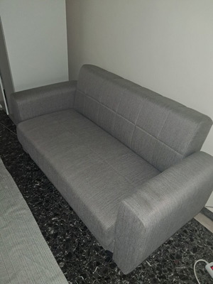 Two-seater sofa like new, convertible to bed