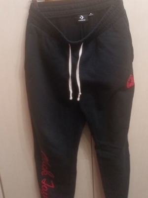 Converse black cotton sweatpants like new, size S