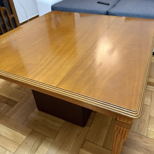 Wooden coffee table, solid wood, 90x90x47 cm