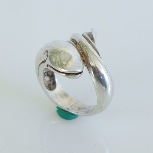 Dolphin ring used, silver 925 No.18