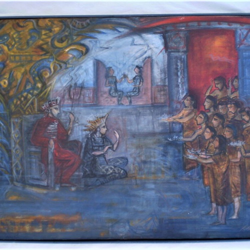 Katerina Nikoloudi authentic oil painting used