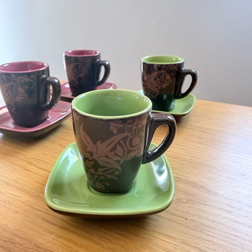 Set of 4 cups for Greek coffee and espresso, new