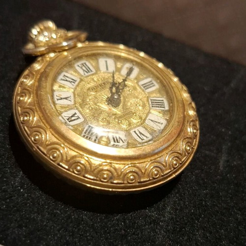 Vintage ANKER pocket watch mechanical like new, gold tone