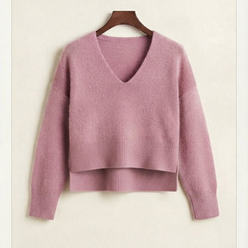 Boss purple sweater used, size XS, cropped model