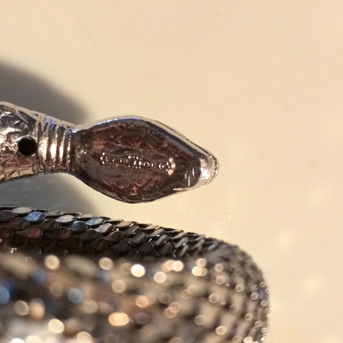 Whiting & Davis snake bracelet like new, stainless steel plated