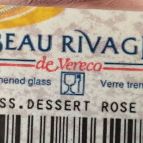 Vereco France red plates set of 12 new from 1990