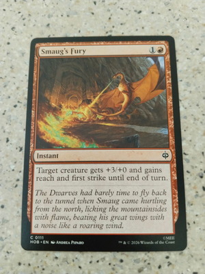 Magic the Gathering Smaug's Fury card