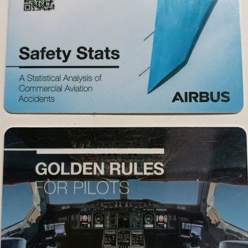 Airbus Pilot Safety Cards set like new, official training material