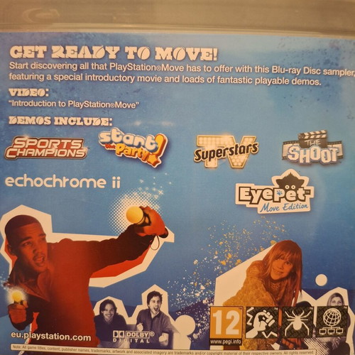 PlayStation Move Starter Disc for PS3 like new with demos and case