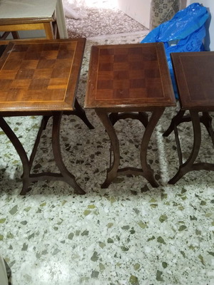 Solid wood coffee tables like new, set of 3