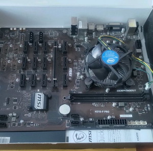 MSI H310-F Pro+ intel core i3+Corsair vengeance 4Gb RAM