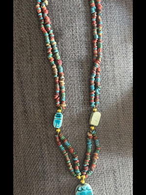 Women's necklace used, multicolored
