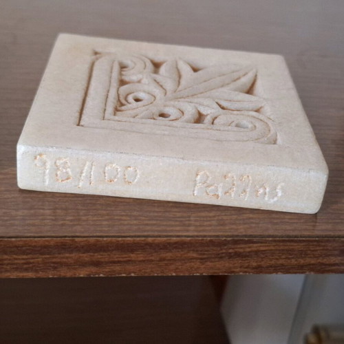 Marble prespapie like new, handmade from marble carving workshop