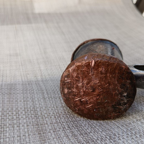 Copper hammer used, 1 kilo with short handle