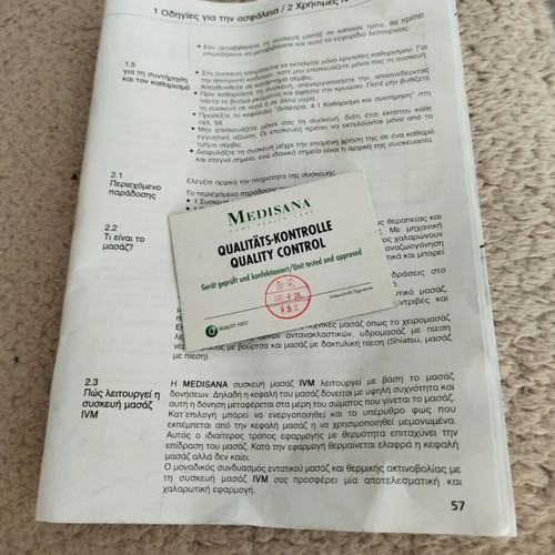 Medisana IVM Handheld Massage Device like new