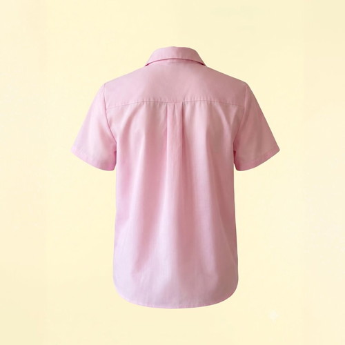 UNIQLO Baby Pink Short Sleeve Shirt, 100% Cotton