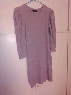 Bershka winter dress purple like new, 3/4 sleeve