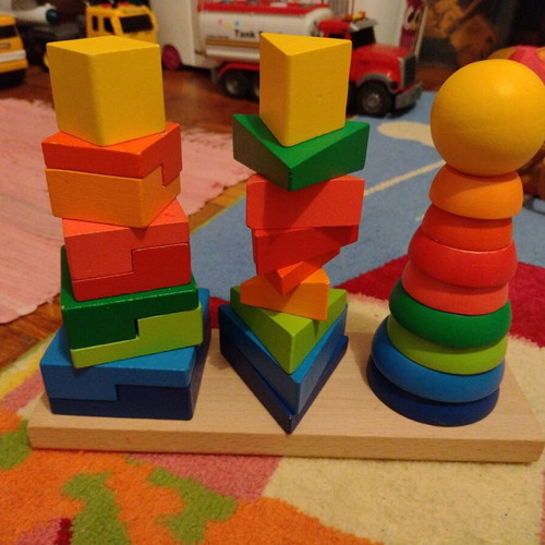 Building blocks game new for learning shapes and colors