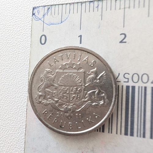 Latvia 1 Lats Collectible Coin used, 2011