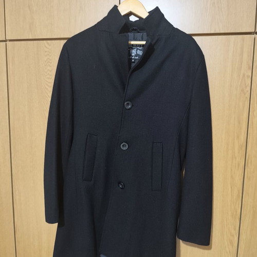 Long black trench coat, size M