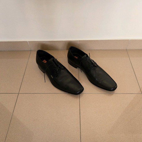 Boss classic leather lace-up shoes