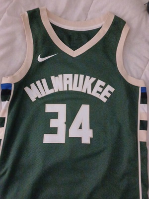 Φανέλα Milwaukee Bucks Giannis Antetokounmpo Swingman NBA σαν καινούργια