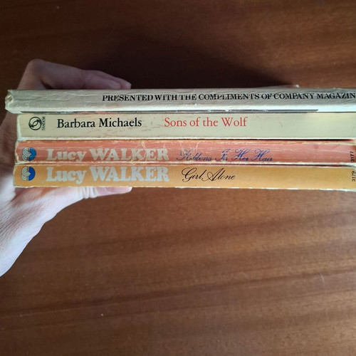 English novels used, set of 4, romantic and mystery for girls