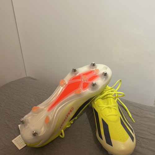 Adidas X Crazyfast Elite SG football boots, yellow and black, size 44.5