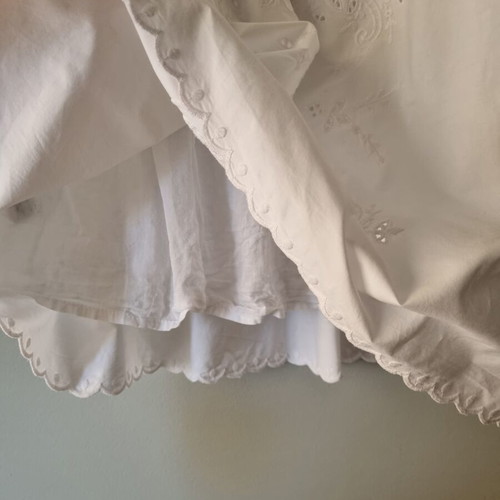 Mango dress with embroidery like new, white, size XS