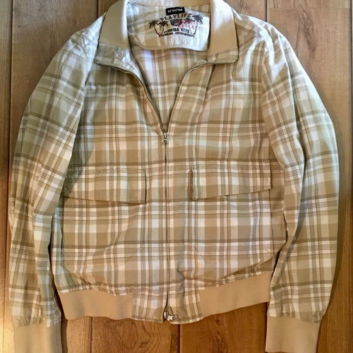 Playlife (Benetton) vintage checkered bomber jacket