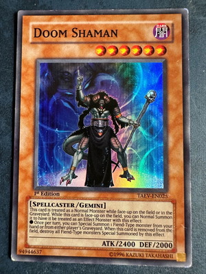 Doom Shaman κάρτα Yu-Gi-Oh! σαν καινούργιο