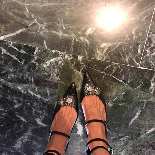 Erdem X H&M shoes like new, black leather, size 41