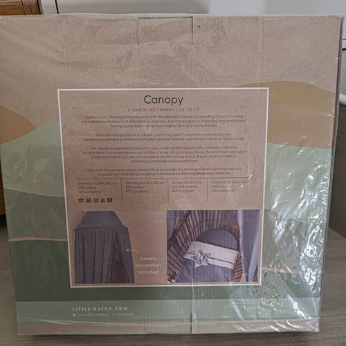 Little Dutch Baby Crib Canopy new, unopened