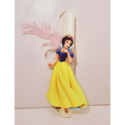 Snow White Candle new, handmade scented in white color