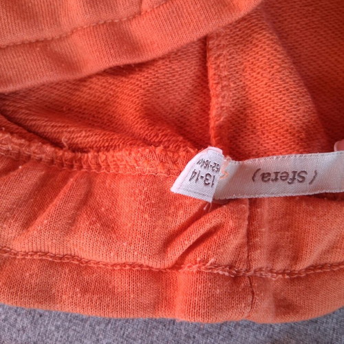 Zara girls' set used, brown and orange blouse with shorts