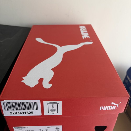 Puma Deviater Nitro 4 running shoe size 44, red
