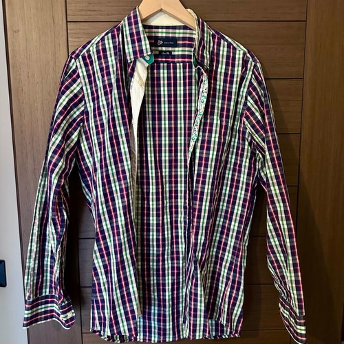 Dur checked shirt medium size used, multicolor